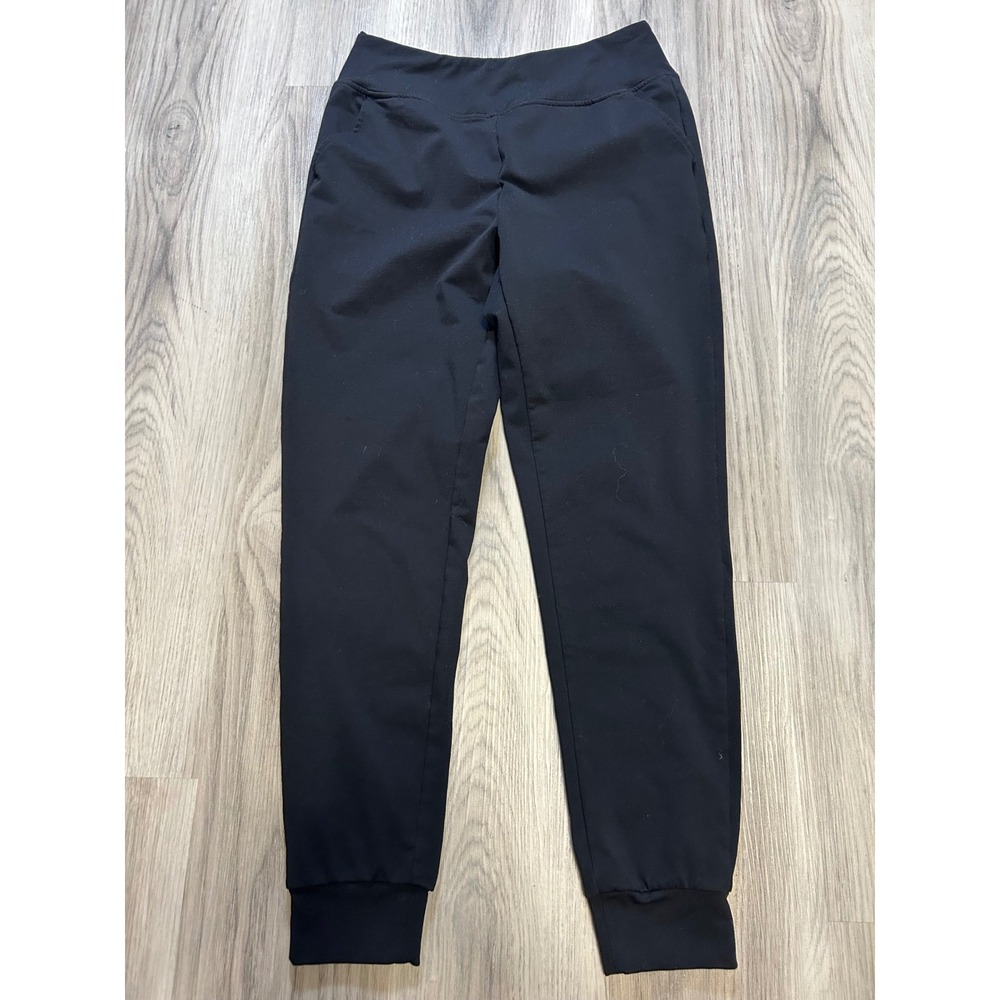 Baleaf Womens Athletic Jogger Pants Polyester Spandex Small Black Solid Pockets